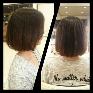 ミディアム キンジョウ エナミのヘアスタイル