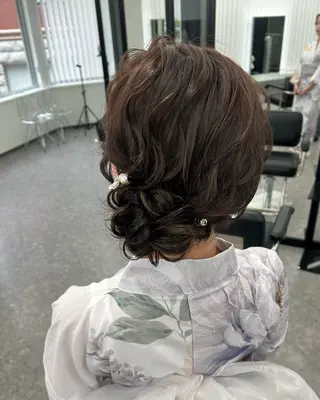 ヘアアレンジ LANDS所属・nanaka 🤍韓国ワンホンヘアのヘアスタイル