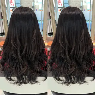 ロング カラー パーマ ヘアアレンジ 盛れる韓国ヘア♡ 🌻鈴木花🌈のヘアスタイル