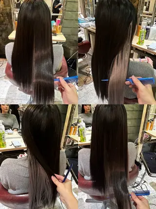 ロング カラー エクステ原宿 シンヤのヘアスタイル