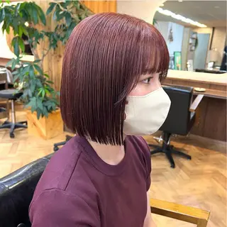 ショート カラー パーマ ヘアアレンジ メンズ キッズ ネイル マツエク・マツパ アイブロウ EMANON梅田店所属・前川 朋香のヘアスタイル