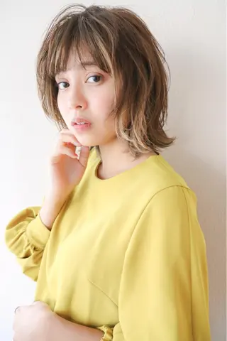 ミディアム 松木 信也のヘアスタイル