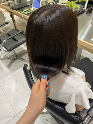 ミディアム カラー 艶感/ナチュラル 🌿マアヤのヘアスタイル