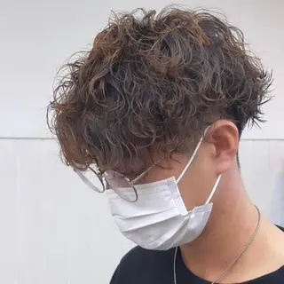 ショート パーマ メンズ N° anfeel 渋谷🪞🫧のヘアスタイル