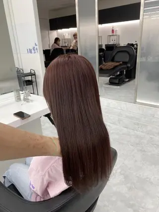 カラー 上野BABY💞 高発色暖色カラー💞のヘアスタイル