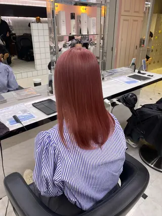 ロング カラー 透明感ベージュカラー ♡上野♡AIのヘアスタイル
