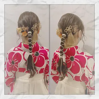 ロング ヘアアレンジ ヘアセット/着付け 𓇼 松本 夏美𓇼のヘアスタイル