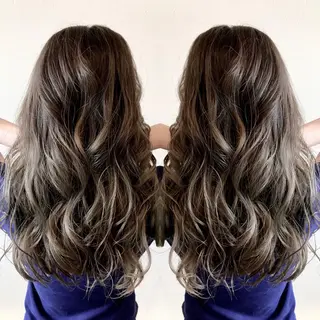 セミロング カラー Hair make VERDA所属・富永 憲一郎のヘアスタイル