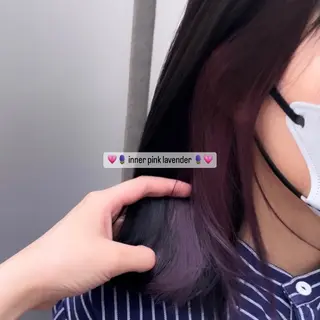 ミディアム カラー 𝐑𝐢𝐤𝐚 ໒꒱♡のヘアスタイル