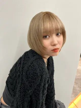 ショート カラー 池袋/似合わせ/縮毛 髪質改善【ugen】のヘアスタイル