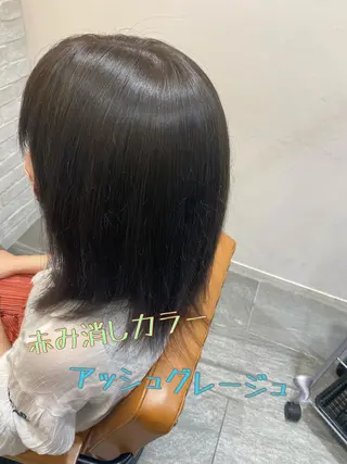 ロング カラー コテ巻き風パーマ✨ かつみのヘアスタイル