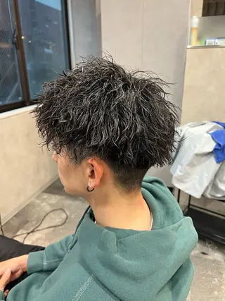 ショート パーマ ヘアアレンジ メンズ メンズ特化/カラー/ パーマ/ケイシンのヘアスタイル
