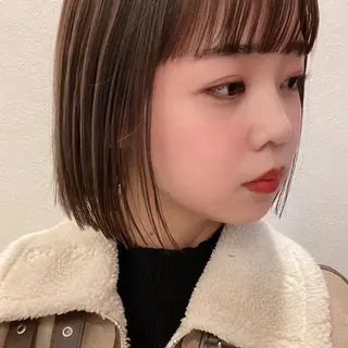 ミディアム Lumier de mashu所属・nana/ボブ/ レイヤーカットのヘアスタイル
