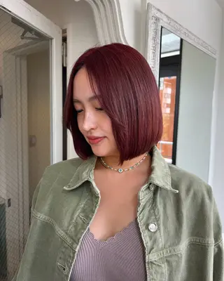 ミディアム カラー 🍒櫻井 優華🍒のヘアスタイル