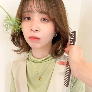 ミディアム 似合わせヘア🤍 面田法子のヘアスタイル