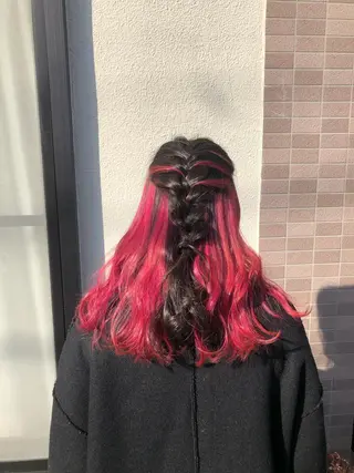 セミロング カラー 大阪長居🌱野見山 卓也のヘアスタイル