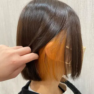 ショート カラー 🫧透け感⋆艶髪💎 山口アヤカのヘアスタイル