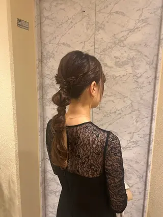 ヘアアレンジ ヘアセット/暖色 /レイヤー 山田寛菜のヘアスタイル