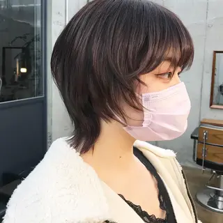 ショート カラー ✂︎ウルフ・ショート ✂︎MIKUNIのヘアスタイル