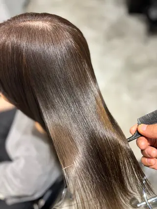 パーマ 艶髪酸性ストレート /髪質改善/寺田警二のヘアスタイル