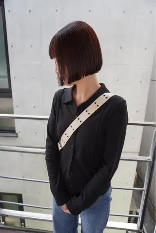 ショート カラー benji仙台所属・KOKI/ ボブ/ パーマ/透明感カラーのヘアスタイル