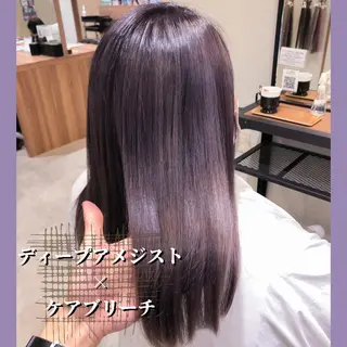 セミロング カラー 💎エクステ専門店 BIZE梅田🇰🇷のヘアスタイル