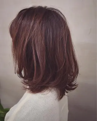 ショート ミディアム カラー 磯部 巧 bob/ショートのヘアスタイル