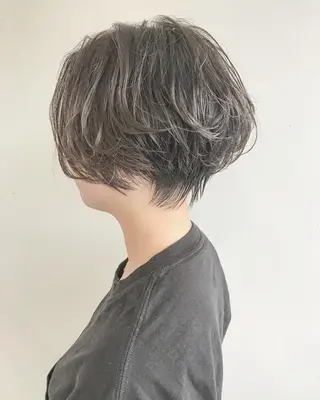 ショート パーマ ショート/レイヤー なら石井知希のヘアスタイル