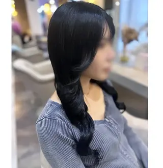 ロング カラー 🖤kana/艶髪/ 韓国風カラー🖤のヘアスタイル