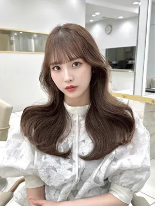 ロング カラー MAEUL luna所属・前髪顔周り/レイヤー 韓国/桔川恒のヘアスタイル