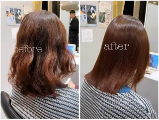 セミロング まとまるツヤ髪カット ┆Naruのヘアスタイル