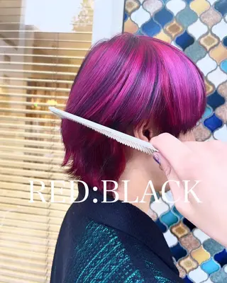 ハイトーン/ワンカラ /レイヤー/ウルフのヘアスタイル