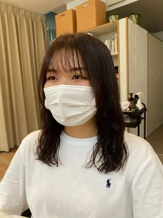 ミディアム パーマ ❤️パーマ美容師✂︎ 井口美緒のヘアスタイル