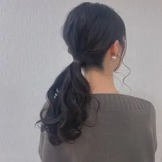 ヘアアレンジ 似合わせカット暖色 カラーhiyonaのヘアスタイル