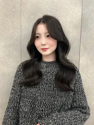 ロング カラー のあ/カラーモデル/ 縮毛矯正モデルのヘアスタイル