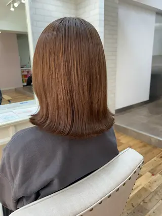 ミディアム 透明感カラー/牧内 楓/インナーカラーのヘアスタイル