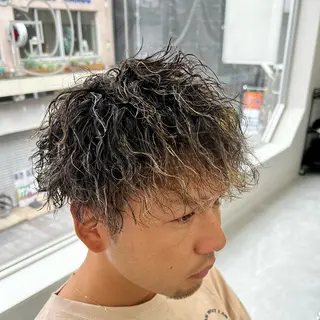 ショート パーマ メンズ メンズカット/波巻き TAKUMAのヘアスタイル