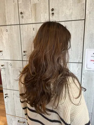 ロング カラー 顔まわり/オフィス カラー/青栁優🔆のヘアスタイル