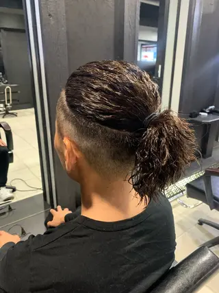 セミロング メンズ メンズパーマ/難波/ 心斎橋　室園亮佑のヘアスタイル