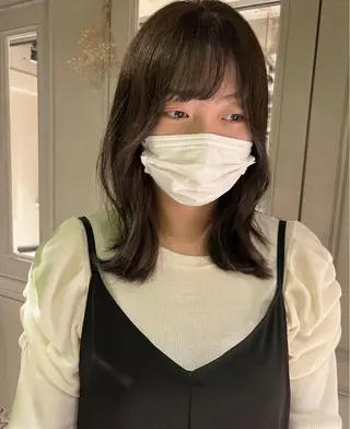 ミディアム 梅原 大和のヘアスタイル