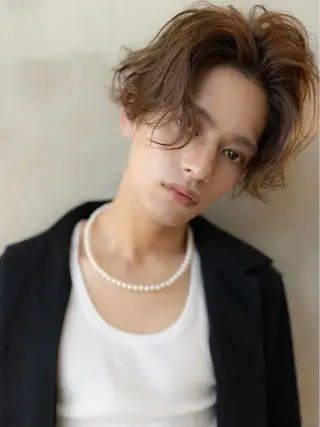 カラー パーマ メンズ RAF TOKYO所属・10月限定モニター 髪質改善美髪矯正のヘアスタイル