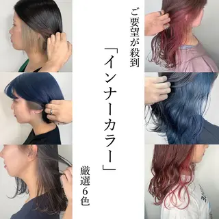 ミディアム カラー 袴田 伊代のヘアスタイル