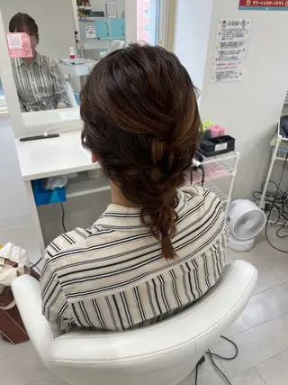 ミディアム ヘアアレンジ GINZA Studio S2所属・♥StudioS2 ななみ♥のヘアスタイル