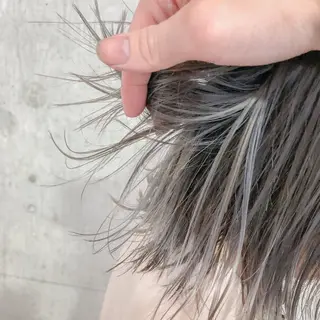 ミディアム カラー ヘアアレンジ ブリーチ/美髪矯正 垢抜けヘア/そらのヘアスタイル