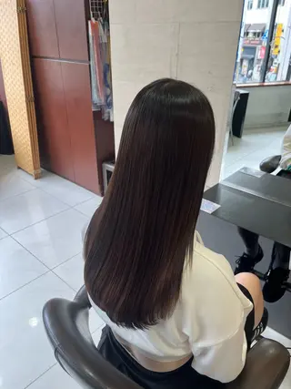ロング カラー 縮毛矯正モデル募集 ❤️ྀིHINATAのヘアスタイル