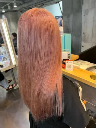 ロング カラー ヘアアレンジ ミルクティーハイトー ン💖Mikaのヘアスタイル