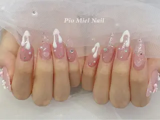 ネイル momo 長さだしのネイルデザイン