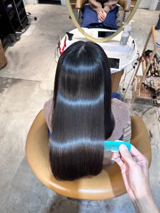 セミロング 艶髪/縮毛矯正 /髪質改善千田大地のヘアスタイル