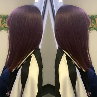 ロング カラー れん/ハイトーン /エクステ/韓国風のヘアスタイル