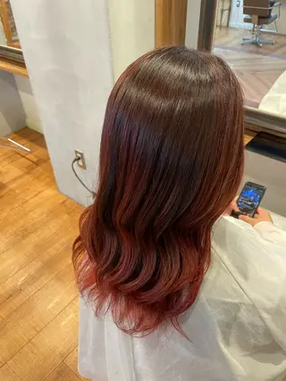 ミディアム カラー Aujuaソムリエ 💎まな💎のヘアスタイル